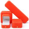 Buy cheap Newest Orange Velvet Jewelry Box for Custom Logo Pendant Earrings Bracelet Necklace Ring from wholesalers