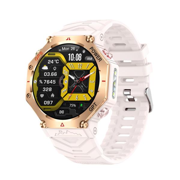 Buy cheap KC91 GPS smart watch 1.39''screen support GPT flashlight bluetooth multiple sports from wholesalers