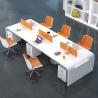 Buy cheap Mail Packing Modern Simple White Lacquer Staff Desk for 4 People in Office Design from wholesalers
