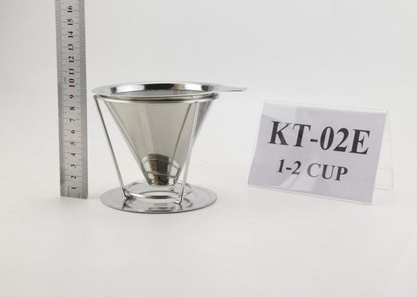 Buy cheap Paperless Stainless Steel Coffee Dripper With 1-2 Cups Capacity , Custom Logo from wholesalers