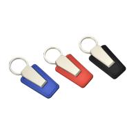 Buy cheap Souvenir Personalised Leather Keyring Laser Engraving Matt Nickel Finished product
