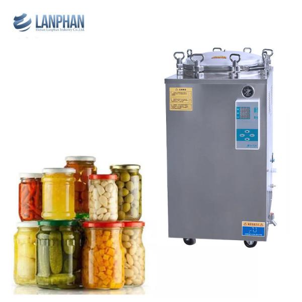 Buy cheap Glassware Steam Sterilization Vertical Autoclave Canned Meat Food Glass Jar from wholesalers