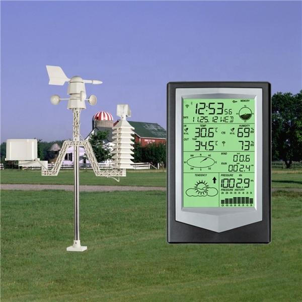 Buy cheap Wind Direction And Speed Outdoor Solar Wifi Weather Station For Wind Speed Range 0-50m/S from wholesalers