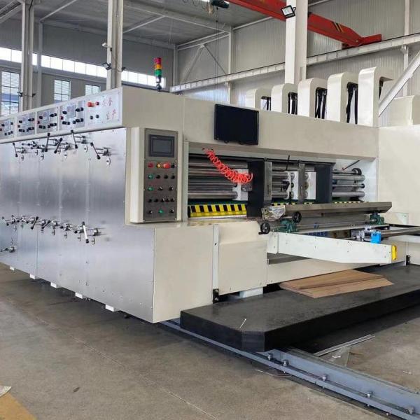 Buy cheap Flexo Carton Box Two Colors Printer Slotter Rotary Die Cutter With Stacker Machine from wholesalers
