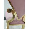 Buy cheap Flannel Stainless Steel Leg Dining Chairs from wholesalers