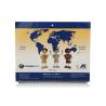 Buy cheap Customizable Art Paper Wall Calendars Logo Print Coated And Glossy Laminated from wholesalers