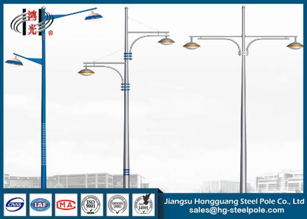 Buy cheap Yield Strength 235 Mpa Outdoor Street Lamp Post with Double Arms ISO 9001 from wholesalers