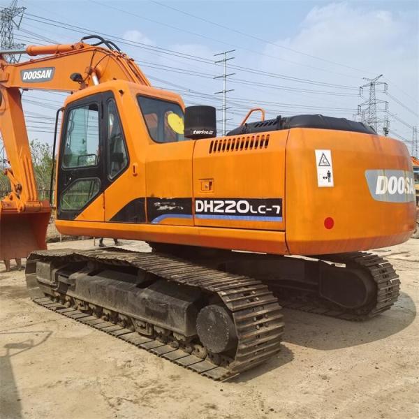 Used Doosan DH220LC-7 Excavator Machine 22 Ton High Maneuverability Second Hand