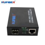Gigabit SFP Slot Optic Media Converter 10/100/1000M SFP to UTP Ethernet
