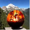 Buy cheap Garden Fire Sphere Manual Ignition Round Steel Fire Pits outdoor from wholesalers