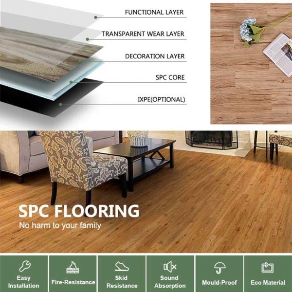 Buy cheap Matte Luxury SPC Flooring Soundproof Stone Plastic Composite Flooring from wholesalers