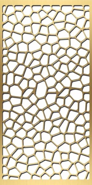 Buy cheap gold plated stainless steel screen laser cut screens for tall room divider from wholesalers