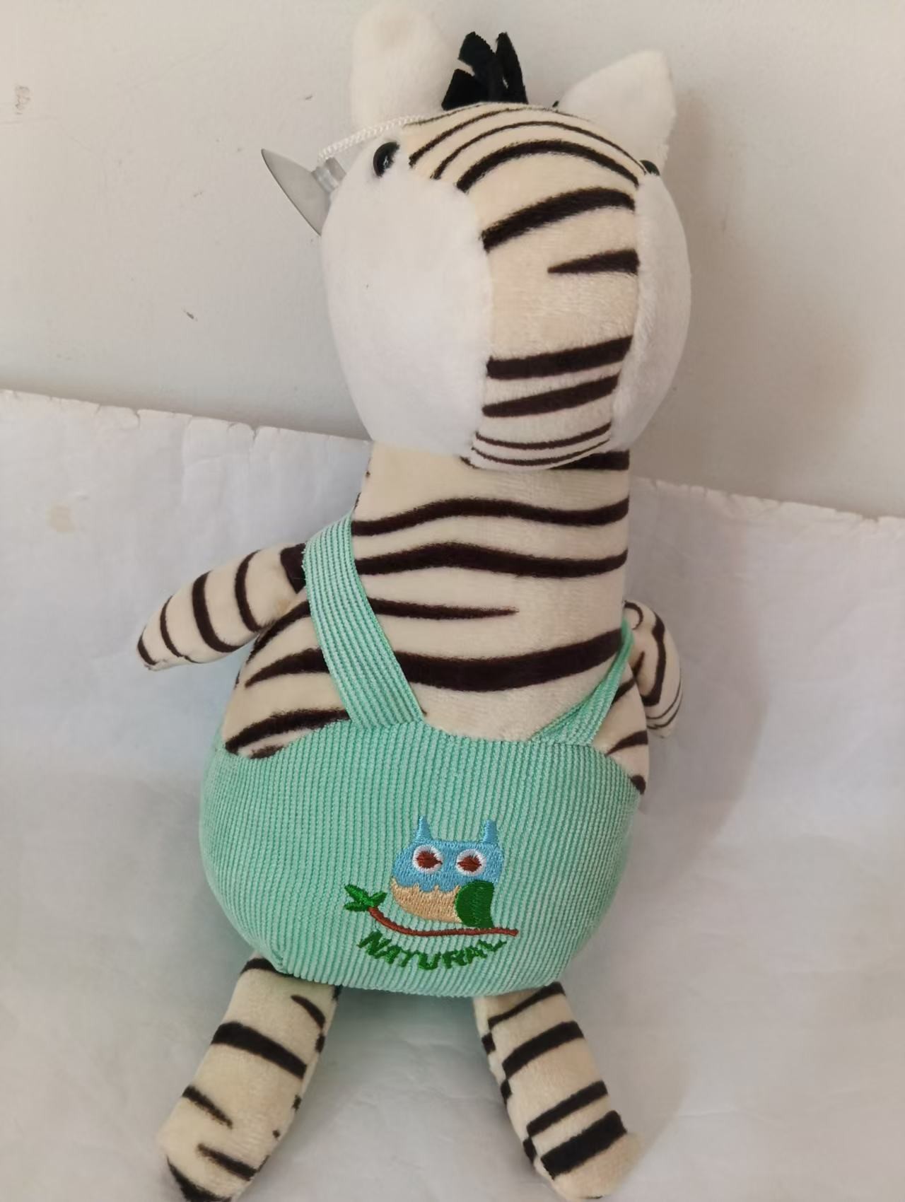 Plush toy stuffed toy zebra jungle forest wild overalls holiday gift animal cartoon cute toy