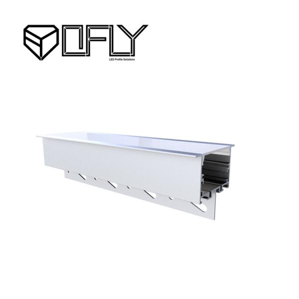 Buy cheap Opal Recessed Led Strip Lighting Channel 6063 T5 Aluminium Material 65mm X 55mm from wholesalers