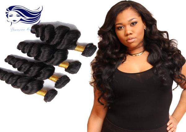 Buy cheap Thick Virgin Brazilian Hair Extensions Double Drawn Brazilian Human from wholesalers