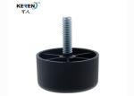 Buy cheap KR-P0393 1" Embossed Plastic Sofa Feet Replacement Cylindrical HDPE Material from wholesalers