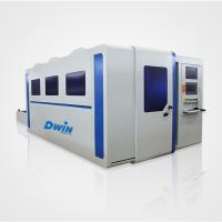 Buy cheap Stainless Steel Cnc Fiber Laser Cutting Machine With Cover Exchange Table 2000w product