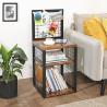Buy cheap Nightstands with Grid Display Shelf, Wooden Bedside Table for Sale, Side Table, ULET91BX from wholesalers