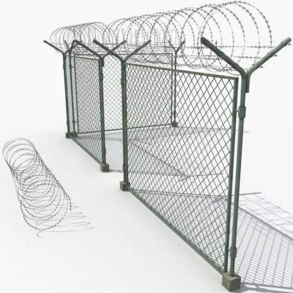 Buy cheap High 1.8m 30m Roll Airport Security Fencing Europe Green Pvc Coated from wholesalers
