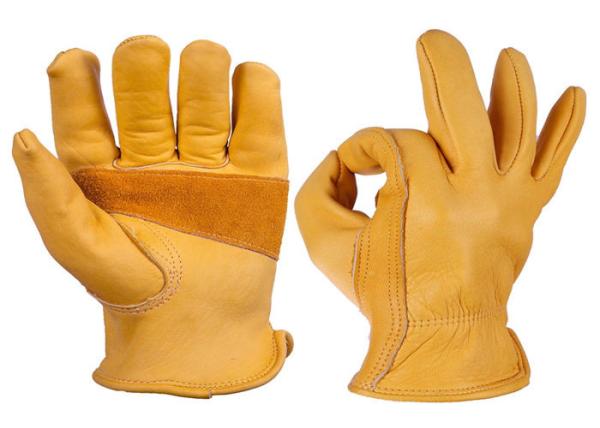 Buy cheap Construction Leather Safety Gloves , Split Leather Work Gloves S - 2XL from wholesalers