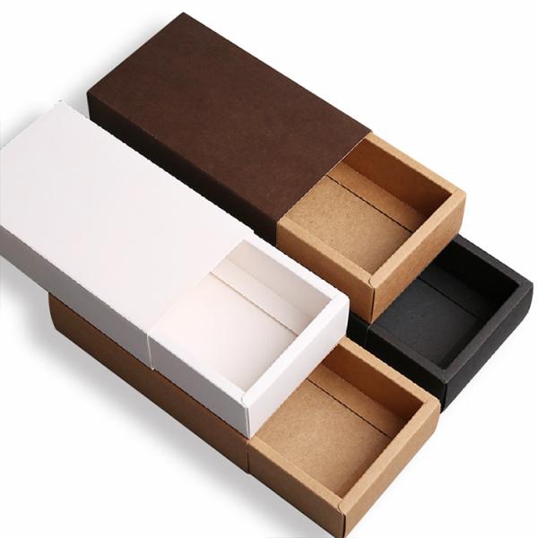 Buy cheap Drawer Style Custom Printed Boxes Durable 350g Brown Kraft Paper Material from wholesalers