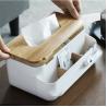 Buy cheap Removable White Plastic Tissue Box Cover PS Rubber Wood from wholesalers