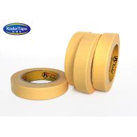 Buy cheap ISO Paper Masking Tape Yellow Color Automotive Decorative Car Painting Crepe product