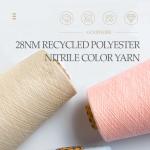 28nm Recycled Polyester Nitrile Yarn RPET Acrylic Dyeing