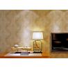 Buy cheap Modern Style Washable Vinyl Wallpaper , Vinyl Wall Coverings with Golden Leaf Pattern from wholesalers