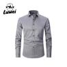 Buy cheap Solid Color Men Shirts Apparel Business Casual Polyester Stand Collar Clothes from wholesalers