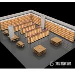 Gondola Shelving Units , Liquor Store Gondola Shelving wooden color Morden Style