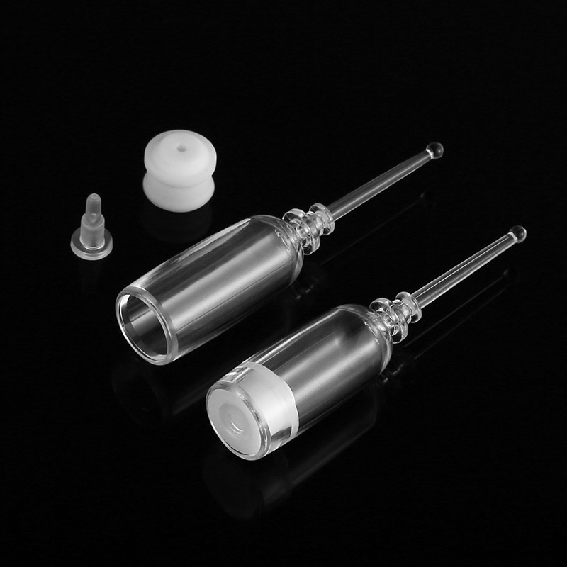 Transparent 2 Ml Serum Vials , Airless Cosmetic Serum Bottles Screen Printing