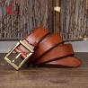 Buy cheap Standard Width Retro Style Genuine Leather Belt For Men 3 Color from wholesalers