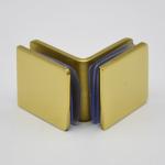 Clip Stainless steel glass to glass 90 degree, material SS304, finishing satin