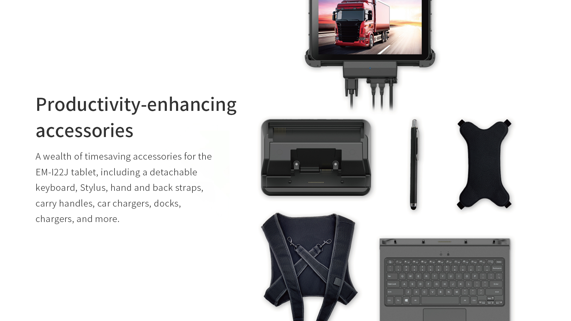 12.2 Inch 2In1 LCD Rugged Tablets With 8GB RAM And NFC Win 11 OS Rockchip