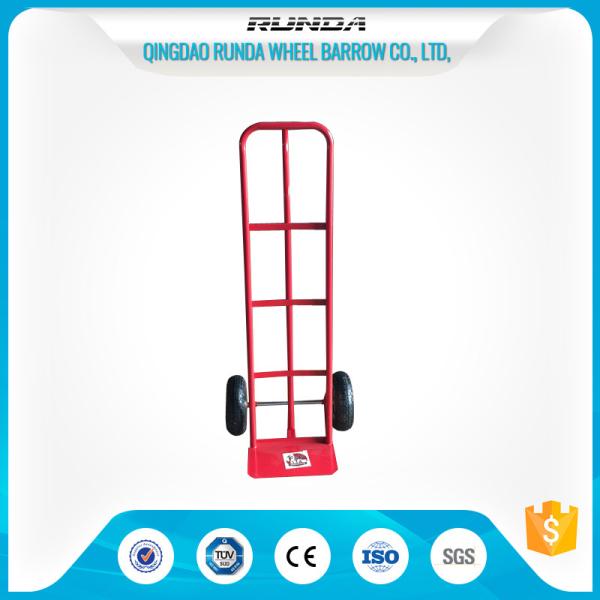 Buy cheap Steel Body Two Wheel Hand Truck / Dolly Cart 'P' Shape Handle Red Color TUV from wholesalers