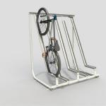 Semi Vertical Metal Bike Rack Stand Hardware Fabrication Street Bike Rack