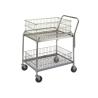 Buy cheap Silver Rolling Mail Cart 30"L X 23"W X 38"H Chrome Finish 18 Gauge Steel from wholesalers