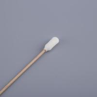 Buy cheap White Sponge Head Wood Handle Cotton Swabs Stick For Hospital Checkup product