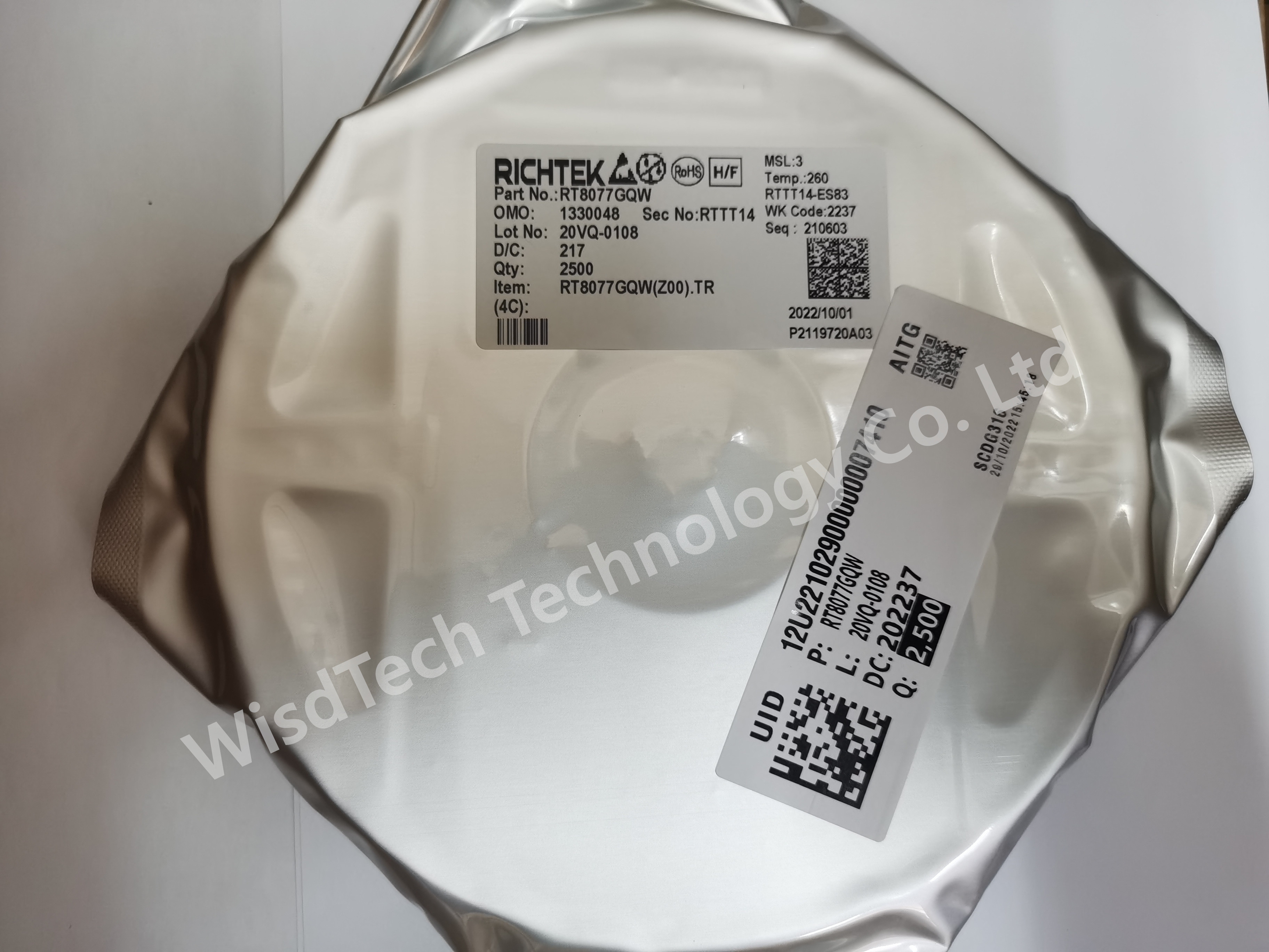 RT8077GQW Switching Voltage Regulators 2A 2MHz Synchronous Step-Down Converter