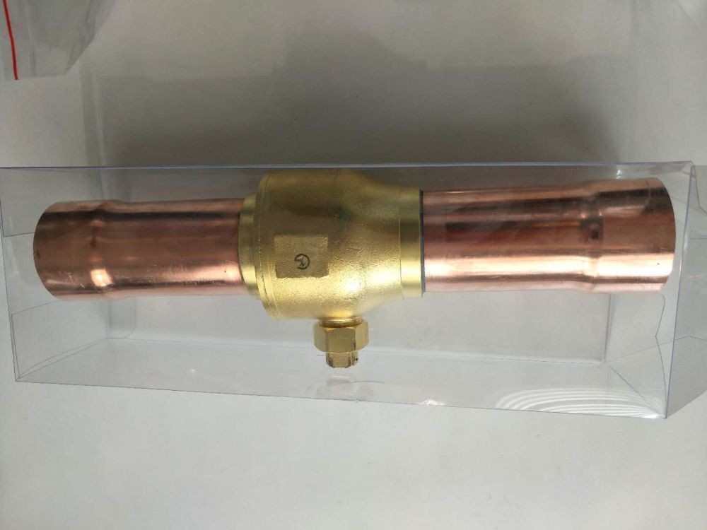 Polished 1/4 Refrigeration Ball Valve For Cooling Brass Valve Straight Through Type
