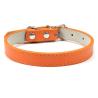 Buy cheap Brown Yellow Purple Pink Leather Dog Collar Personalized Leather Breakaway Cat Collar from wholesalers
