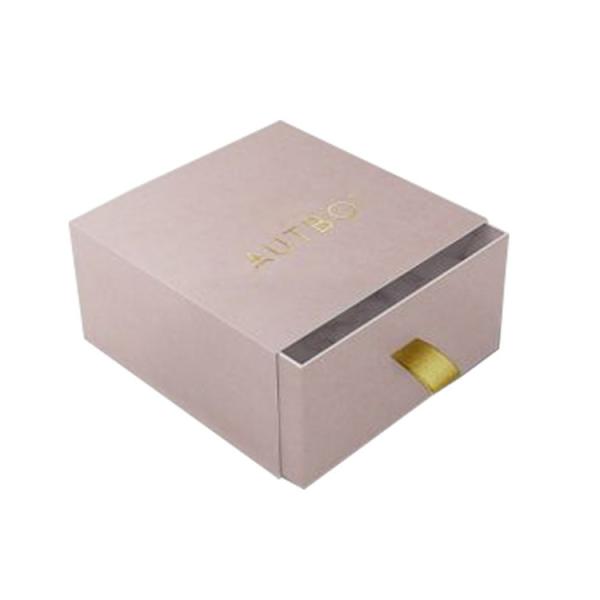 Buy cheap Bulk Small Jewelry Shipping Boxes Sliding Drawer With Ribbon Pouch from wholesalers