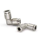 Buy cheap 304L One Touch Elbow Push In To Connect Pneumatic Fittings Pneumatic Stainless Steel 90 Right Angle Joint from wholesalers