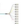 Buy cheap Wavelength 850nm/1310nm/1550nm 12Color-Coded Bunch Ribbon Type SC Fiber Optic Pigtails from wholesalers