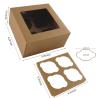 Buy cheap Eco Friendly Kraft Paper Fold Food Packaging Boxes for Bakery Boxes Cookie Box Designs from wholesalers