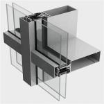 6000 Series T3 To T8 Aluminium Curtain Wall Profile For House Office