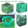 Buy cheap Outdoor Large Capacity Garden Gallon Waterproof Green Lawn PE Woven Waste Bags, Reusable Yard Waste Bags from wholesalers