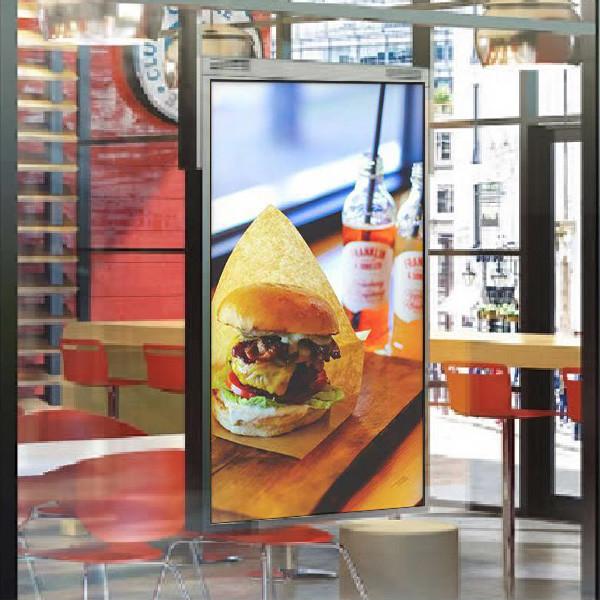Buy cheap 55 Inch Double Sided Digital Signage Screens Window Sunlight 1920x1080 from wholesalers