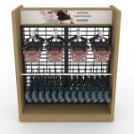 Customizable Metal Wood Mixed Material Floor Display Stand For Supermarkets And